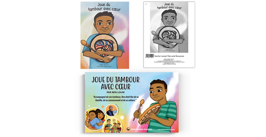 Joue du tambour avec cœur paquet